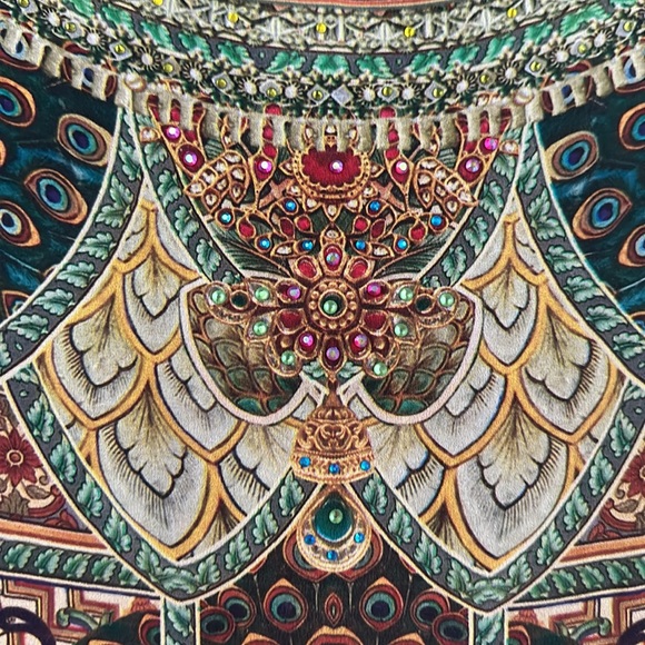 Camila sequined high low dress/tunic caftan cover-up - Picture 5 of 8